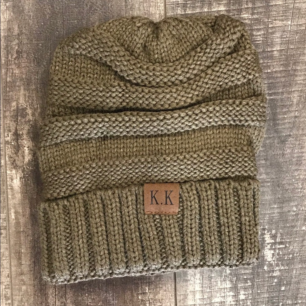 KK Slouch Beanie-Light Brown